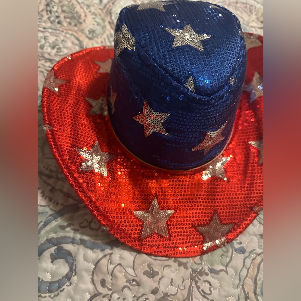 Sequin Star Cowboy Hat